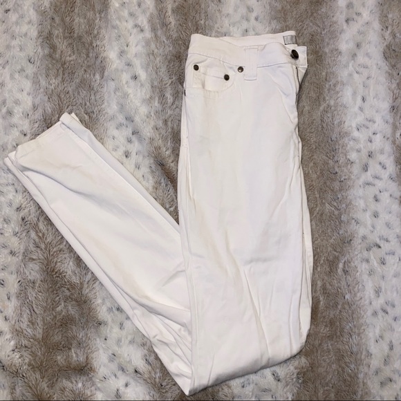 BEDO SKINNY DENIM JEANS in WHITE - Picture 4 of 4